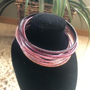 Cute Pink Dangle Bracelets